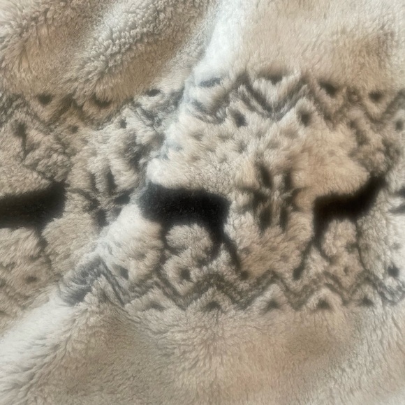 🦌HP🦌Deer Motif Fleece Coat - Picture 2 of 7